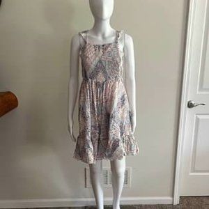 Blue Multi-Print Smocked Maternity Dress - Post Bump Friendly!